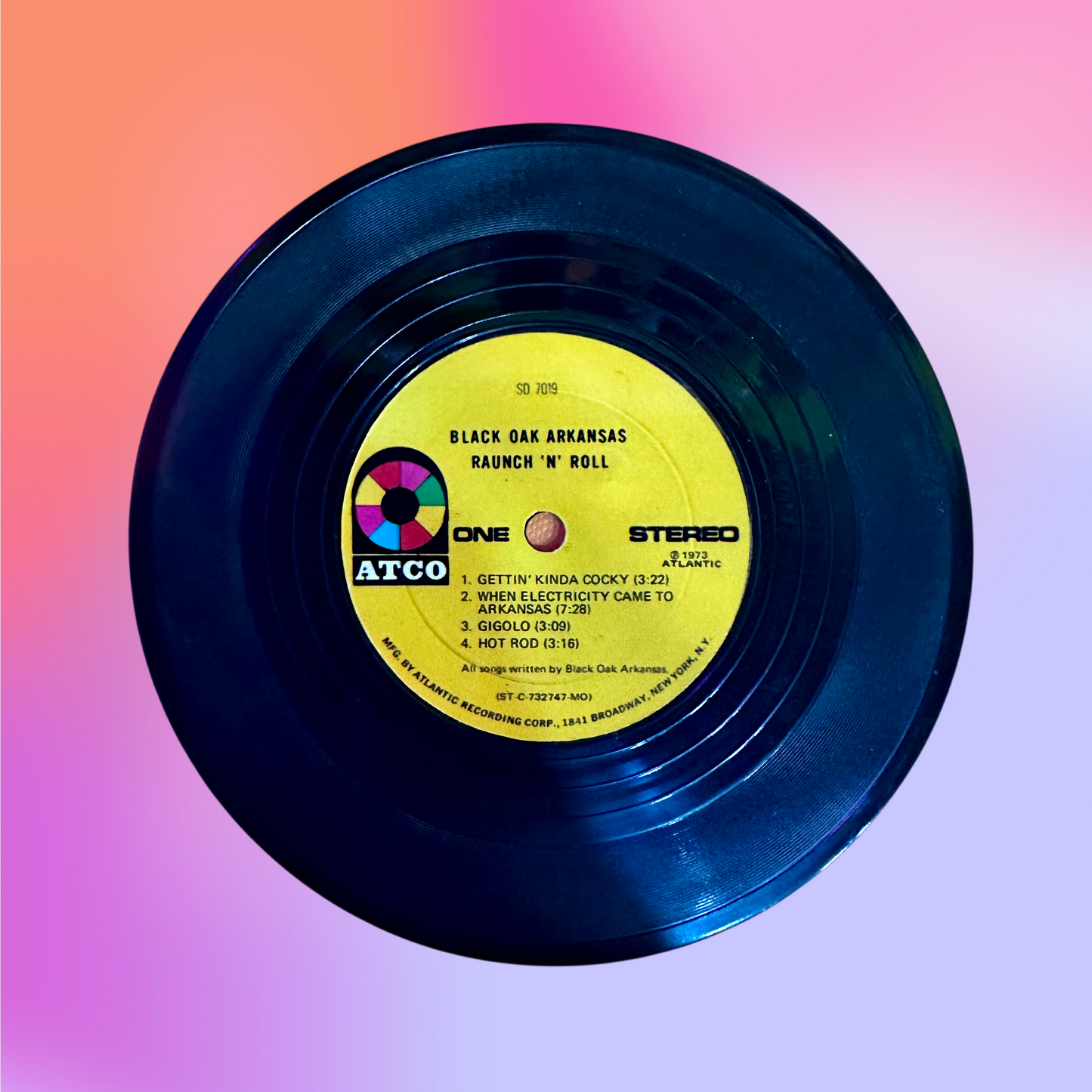 Killer Black Oak Arkansas Record Coasters & Player Holder!