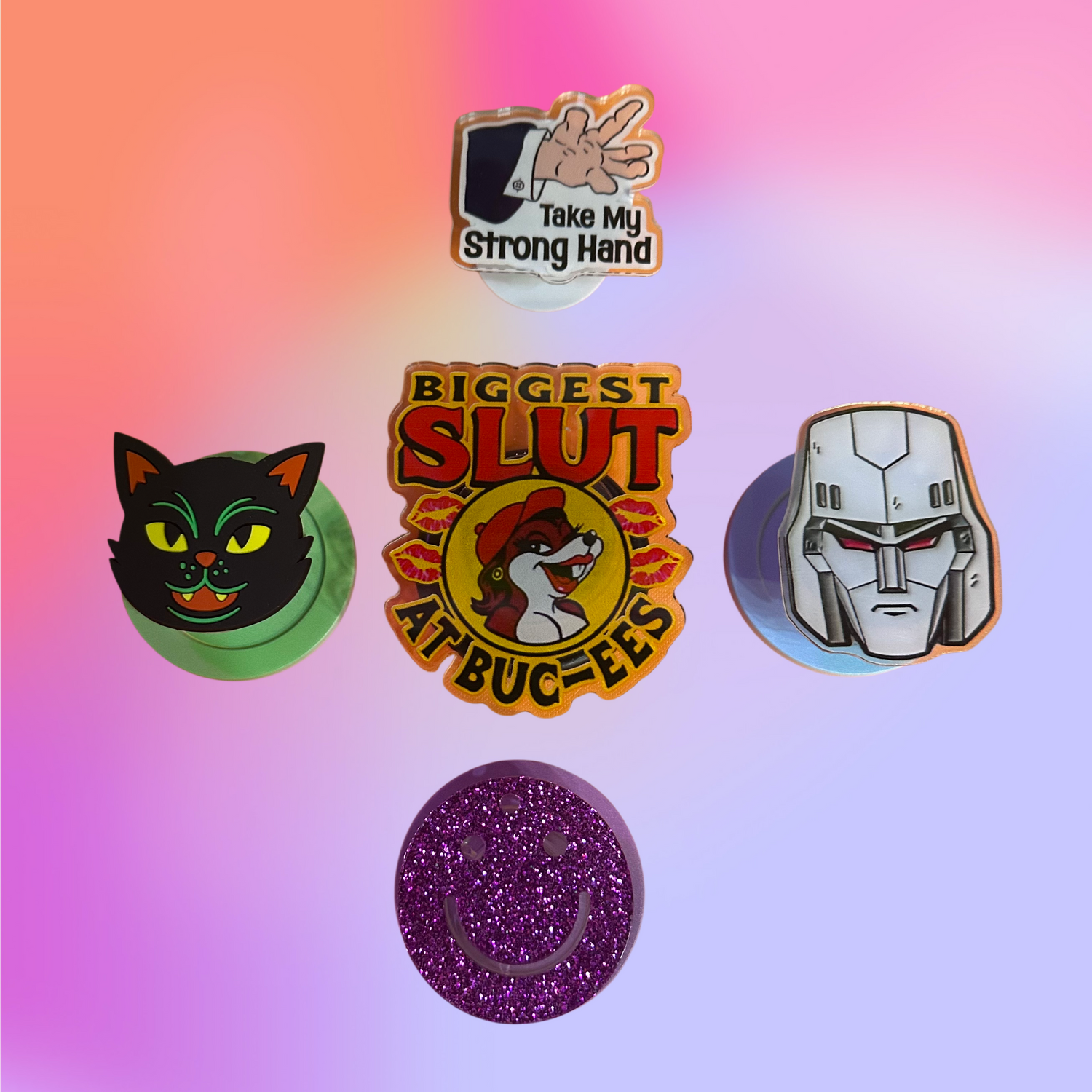 Phone grips with accordion silicone soft grip!