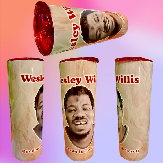 Wesley Willis Good Times Rock N Roll 20 oz Tumbler!