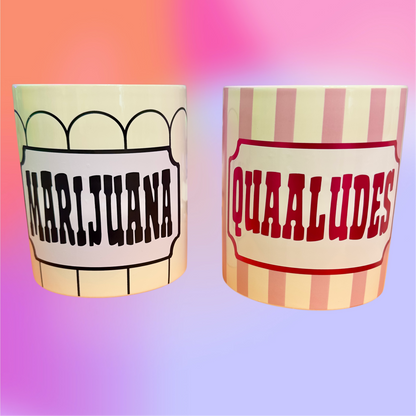 Time for an interLUDE lol QUAALUDES, GRASS, MEDICINALS, BOY TEARS, snack jars!