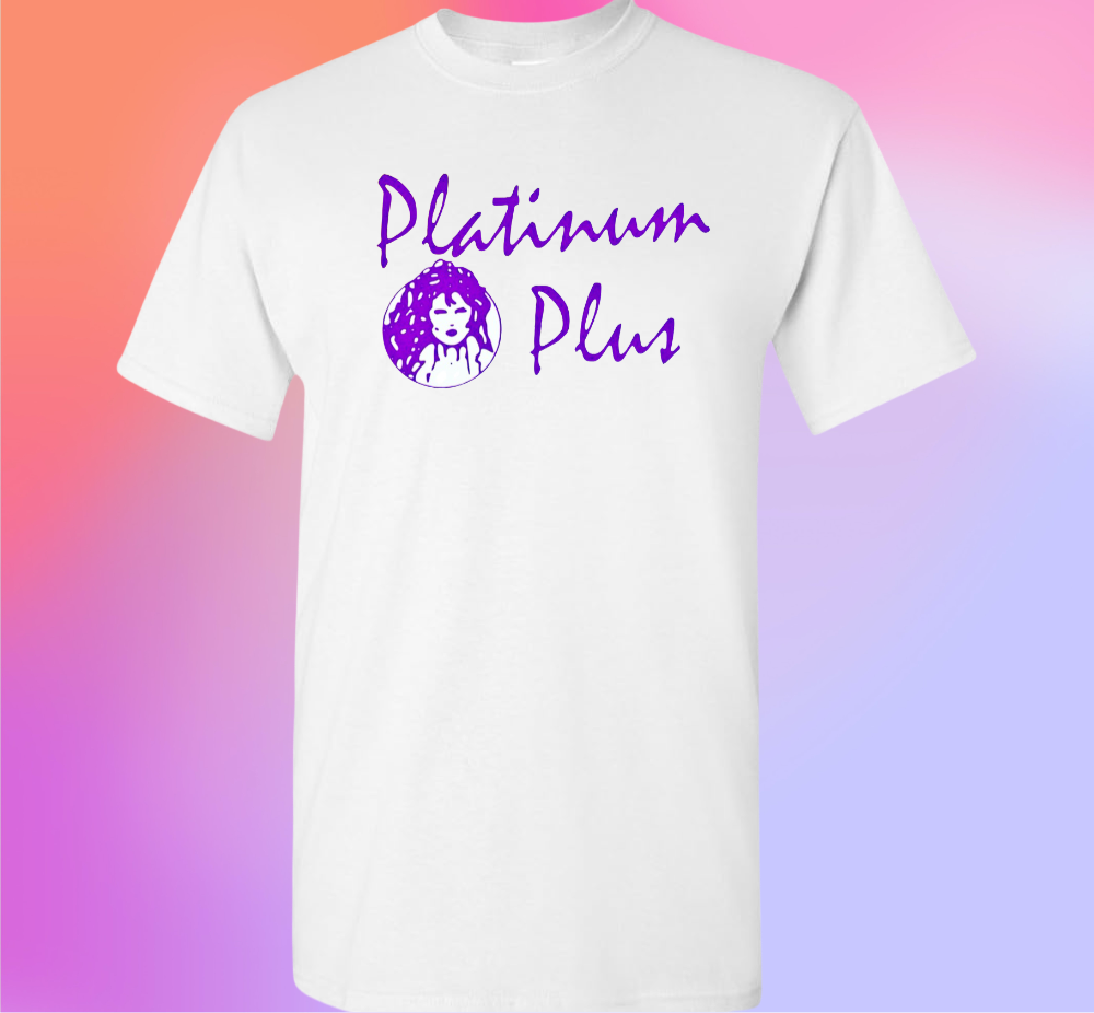 Platinum Plus Iconic Memphis Shake Junt graphic on tees & hoodies!