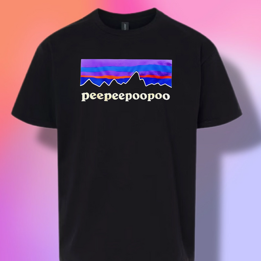 The Peepeepoopoo outdoors wear clap back graphic!