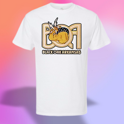 Black Oak Arkansas Powercorn Logo WITH name underneath