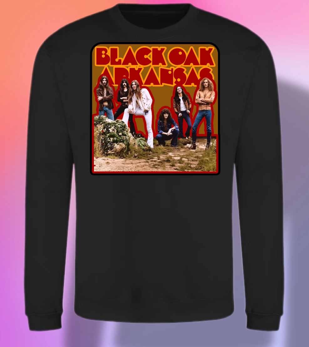 Black Oak Arkansas standing Graphic Designed by ME!