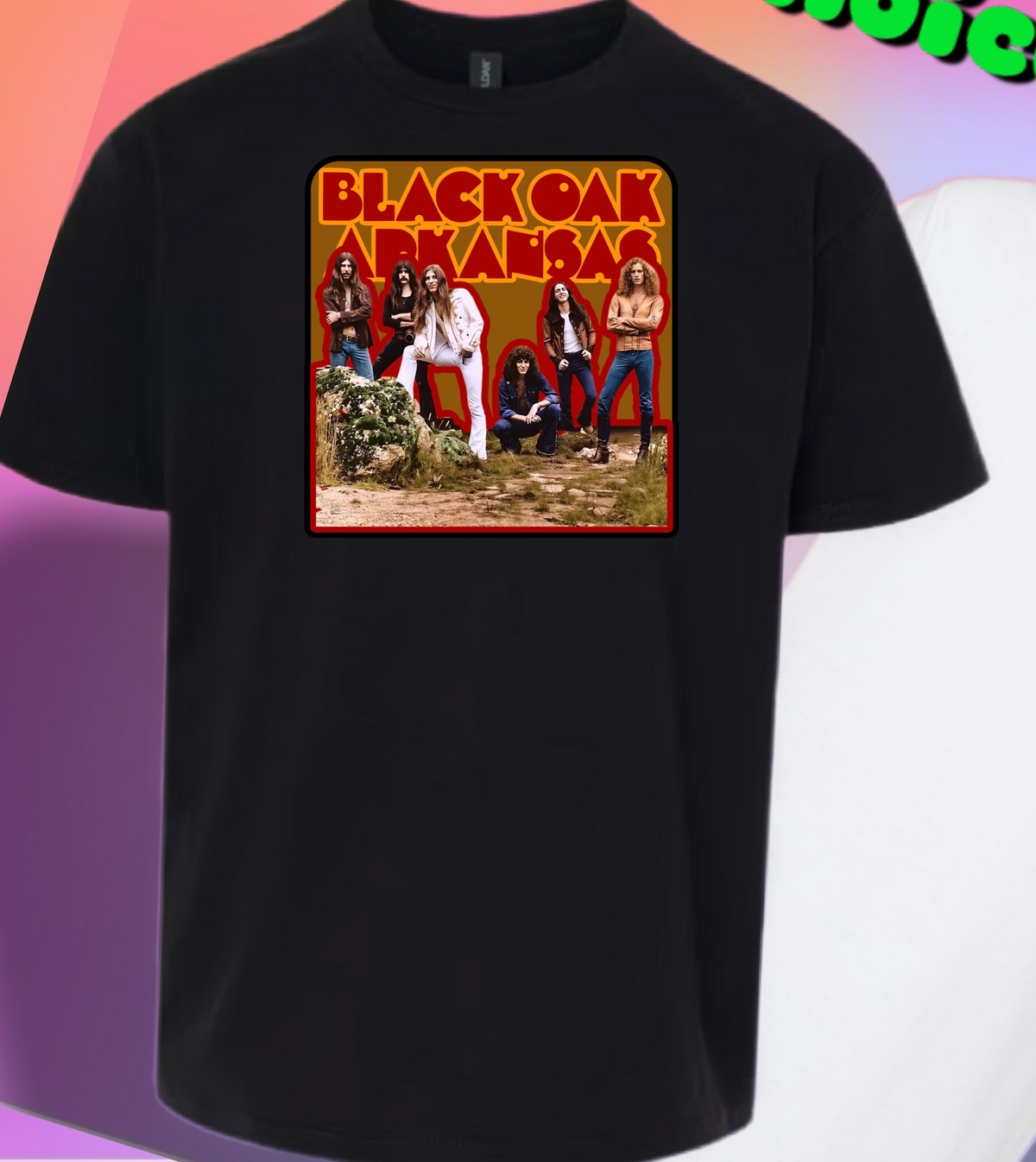 Black Oak Arkansas standing Graphic Designed by ME!
