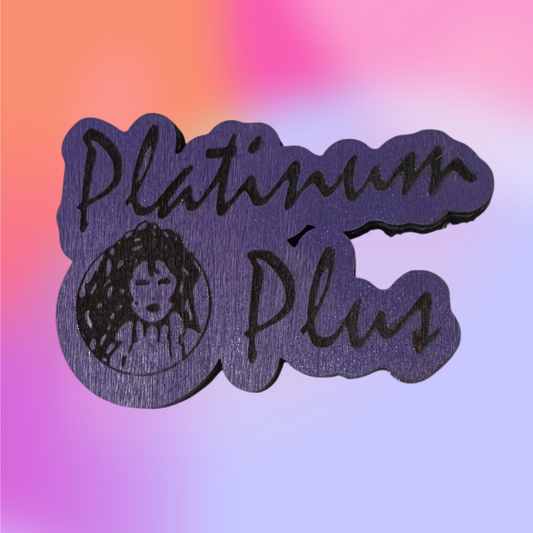 Platinum Plus Purple Church Fridge Magnet!