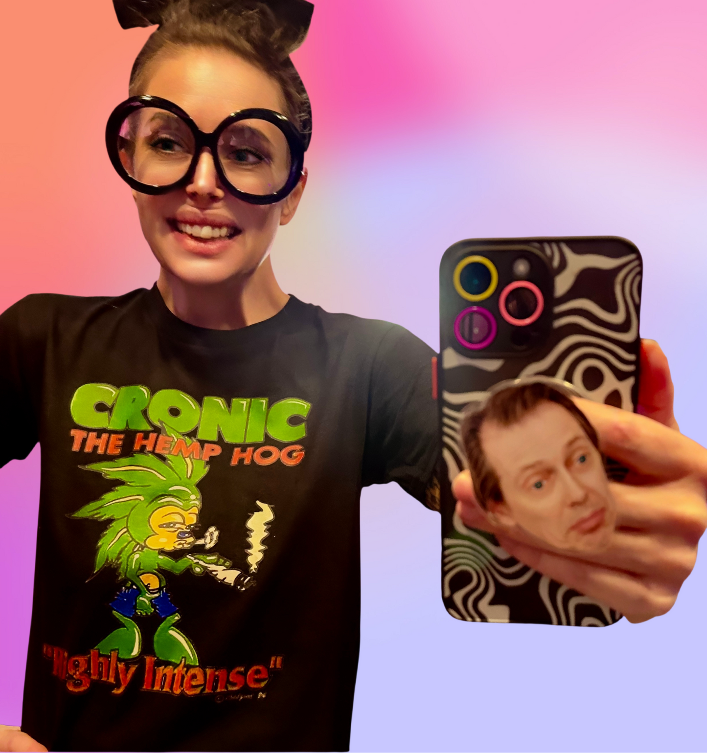 A CLASSIC!! Haha Funny Sonic The Hedgehog Spoof Pro-Weed Tee From The 1990's! Cronic The hemp hog lol